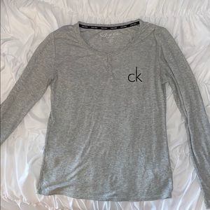 Calvin Klein Long Sleeve Sleep Shirt